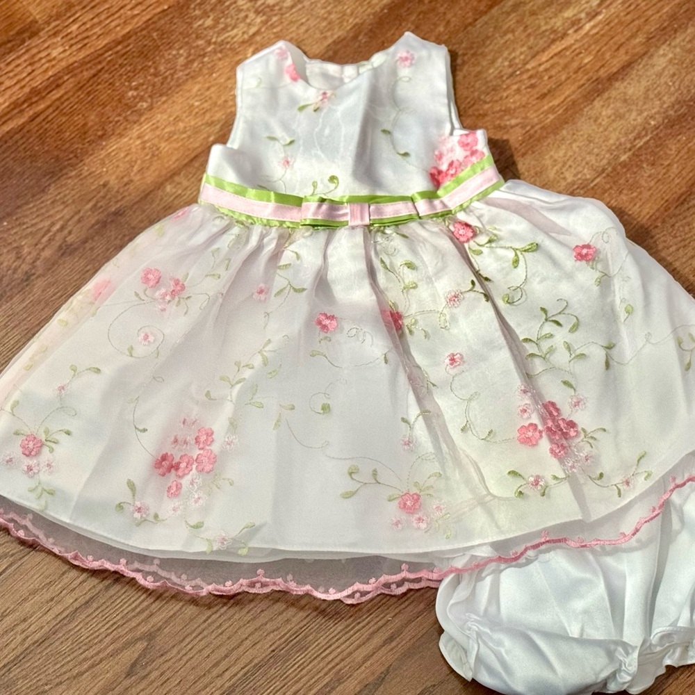Floral Baby Dress with Bloomers
